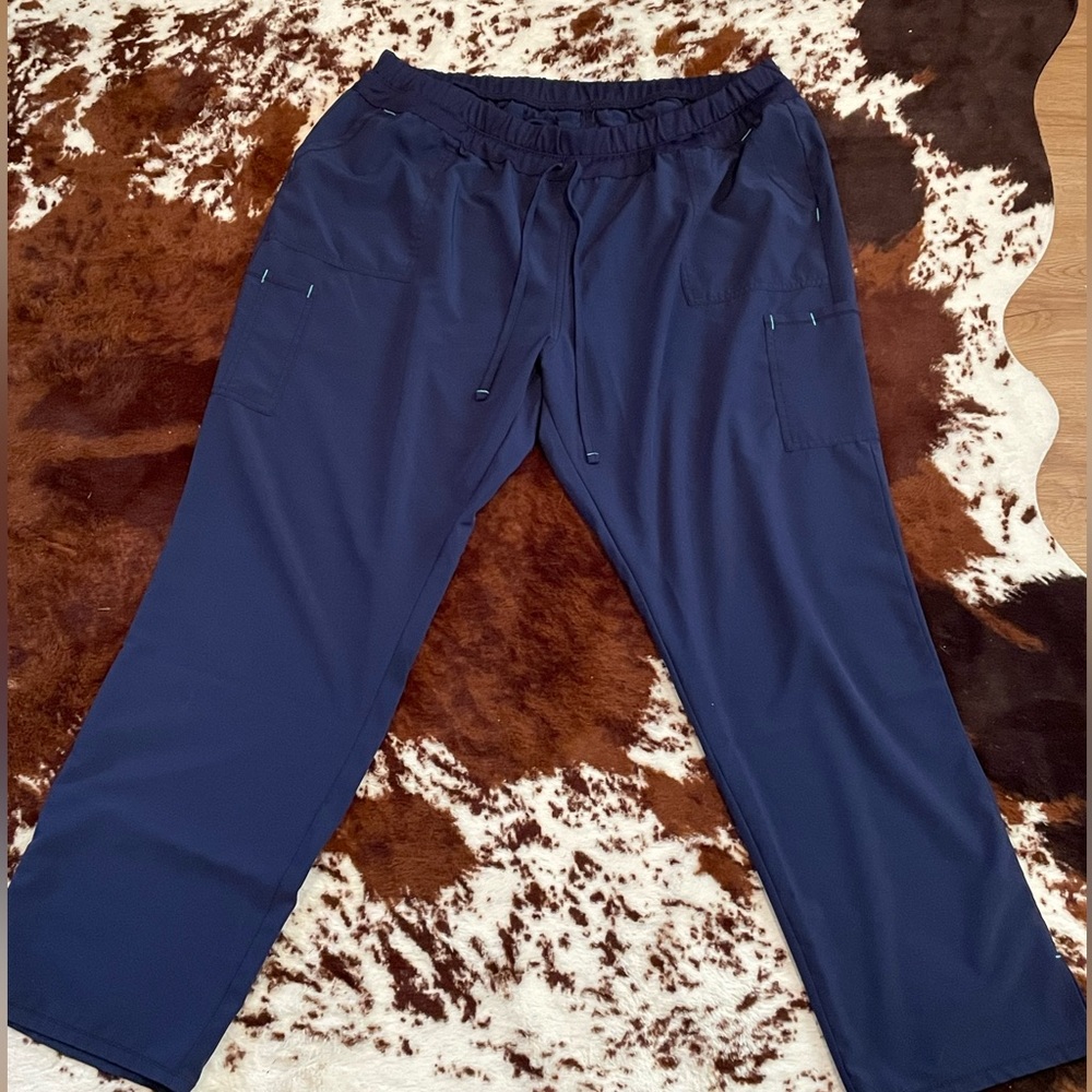 Navy Scrubstar 2xl 4-way Stretch Scrub Pants